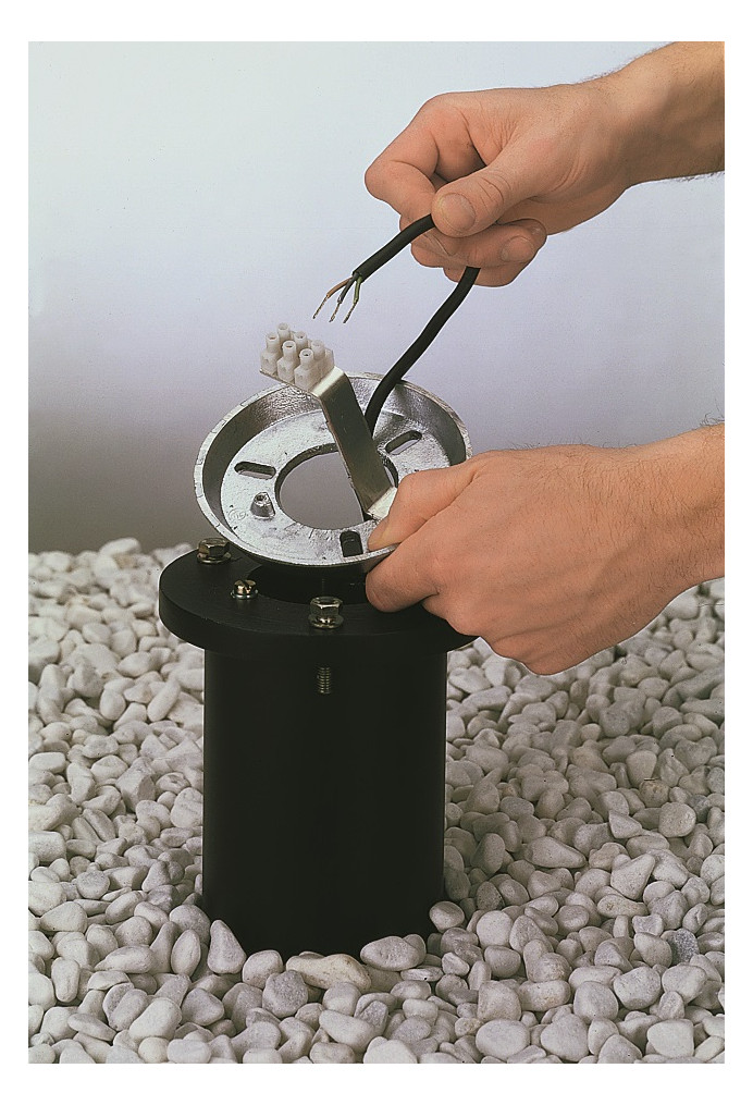 Erdeinbausockel sw Alu L500mm