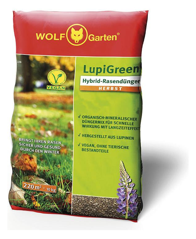 Bild Hybrid-Rasendünger Herbst LupiGreen LU-H 220 10 kg - WOLF GARTEN-0