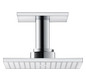 hansgrohe Kopfbrause Axor mit Deckenanschluss, 250x250mm, 2jet, chrom