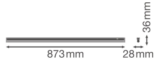 LEDV LINEAR LED 12W 1200lm 3000K L=900mm 