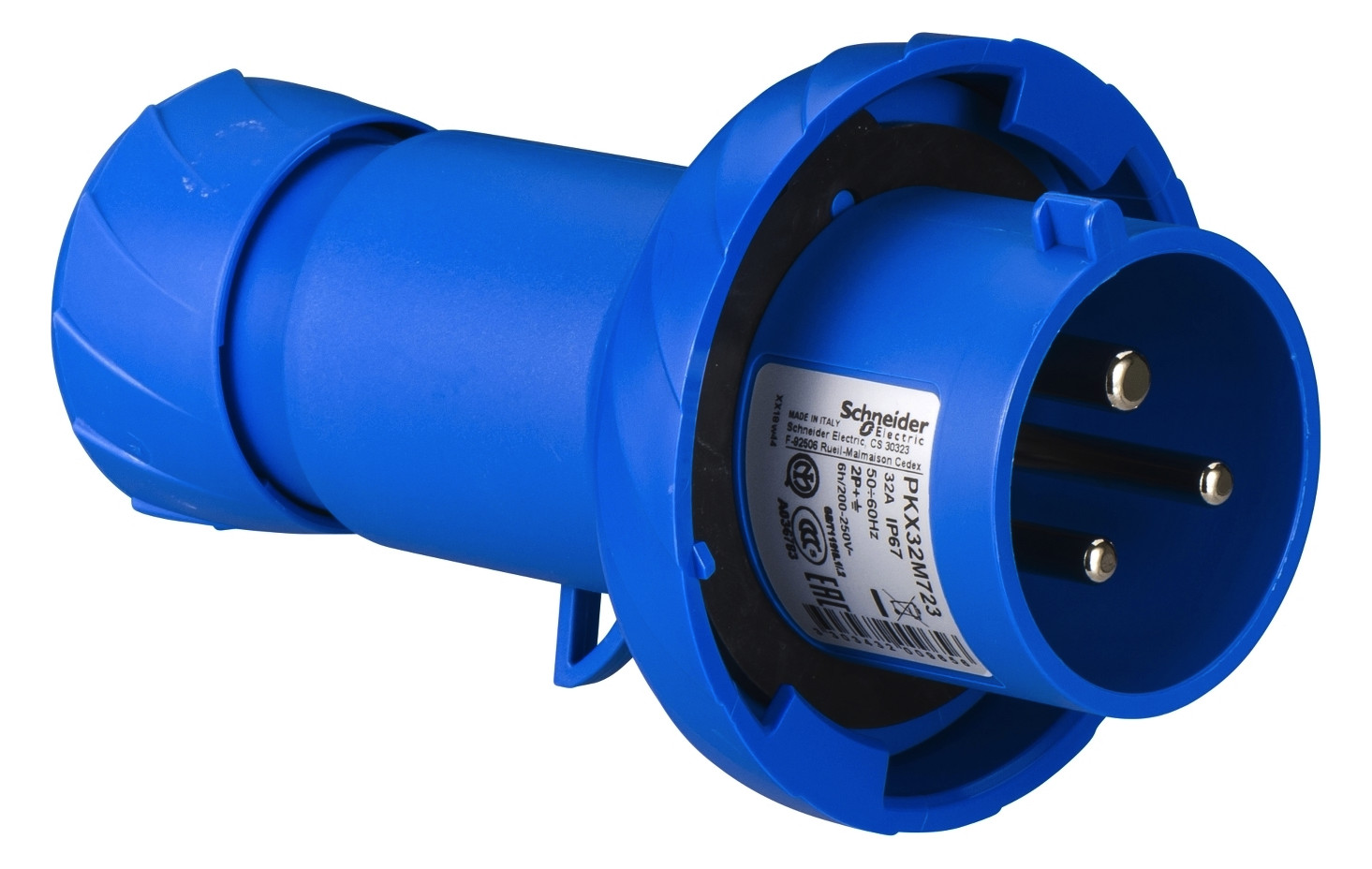 CEE-Stecker 2p 32A IP67 Acti9 200 - 250 V (50+60 200 - 250 V (50+60 Hz) blau 6h CEE-Stecker 2p 32A IP67 Acti9 200 - 250 V (50+60 200 - 250 V (50+60 Hz) blau 6h