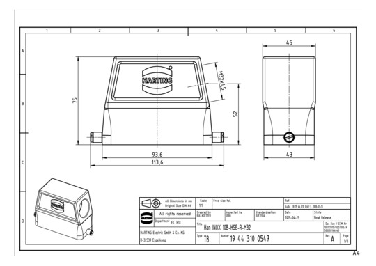 HART Han INOX 10B-gs-R-M32   19443100547 