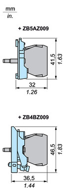 Lampenfassungsblock LED UC Frontbef ws 24V