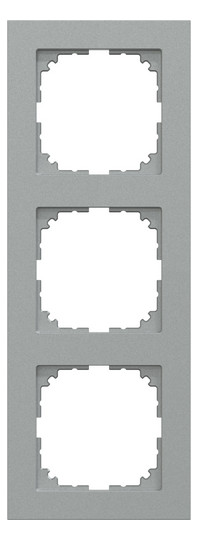 Rahmen 3f alu mt M-Pure Kst f.GEB-K Unterputzmontage Thermopl
