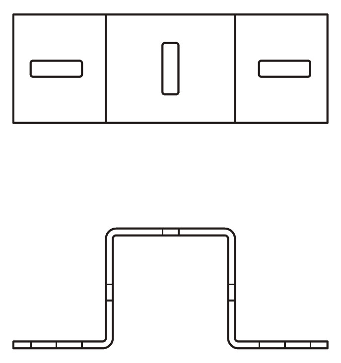 BIS Kreuzverbinder Maxx CC100 275 x 75 x 84 mm, für Profilkonstruktionen