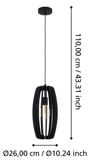 EGLO Hängeleuchte BAJAZZARA       900504 