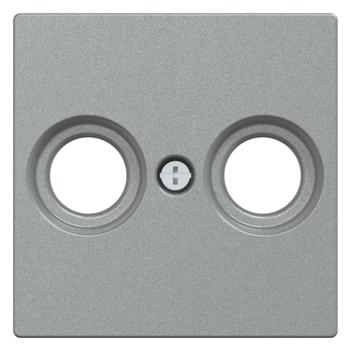 Zentralplatte Ant.dose 2f System M alu Schraubbef