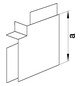 Flachwinkel LF-K HFT 190x61mm Kst unbeh ver-ws RAL9016 hfr