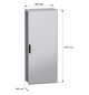 Standschrank ST IP55 B800xH2000xT400mm pulverbesch RAL7035 Koppelbar