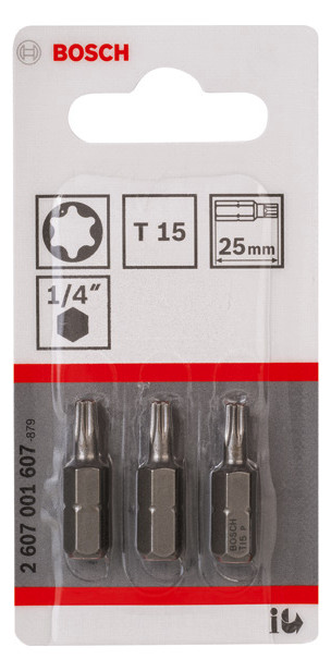 Bit TX15 L=25mm 6,4mm(1/4) 1/4Zoll