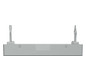 Zentralplatte USB 2f alu-si Klemmbef m.Aufdr aluminium-silber