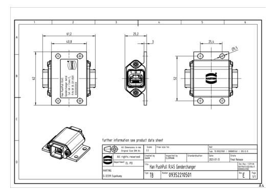 HART Han PushPull RJ45       09352210501 