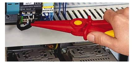 Flachzange 220mm1000V 2Komp VDE Schutzisoliert 1000V