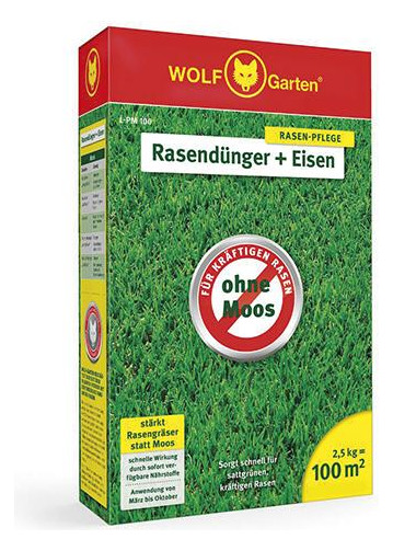 Bild Rasendünger Plus Eisen L-PM 100 2,5 kg - WOLF GARTEN-0