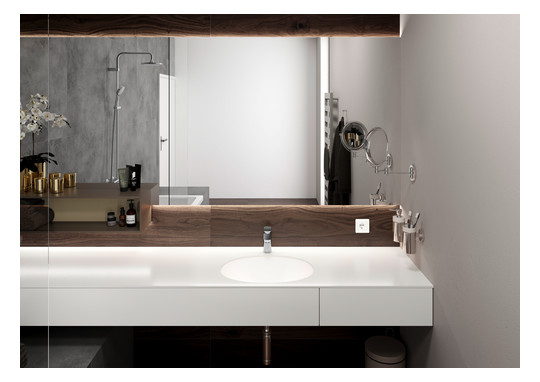 hansgrohe Waschtisch-Einhebelmischer 100 Vernis Blend mit Zugstangen-Ablaufgarnitur, chrom