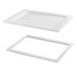 Duschwanne BetteUltra 1260 120x90x3,5cm, Glasur, Mini-Wannenträger, dust