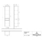 V&B Hochschrank Subway 3.0 40x171x36,2cm, Schanier links/Griff Aluminium glänzend, taupe