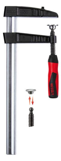 BESSEY-Temperguss-Schraubzwinge mit 2K-Heft TGK -...