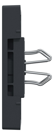 Zentralplatte USB 2f anth Klemmbef m.Aufdr