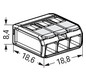 Steckklemme 3f 450V 32A Serie 221 0,14-4qmm m.BetätiHebel f.Massivleiter