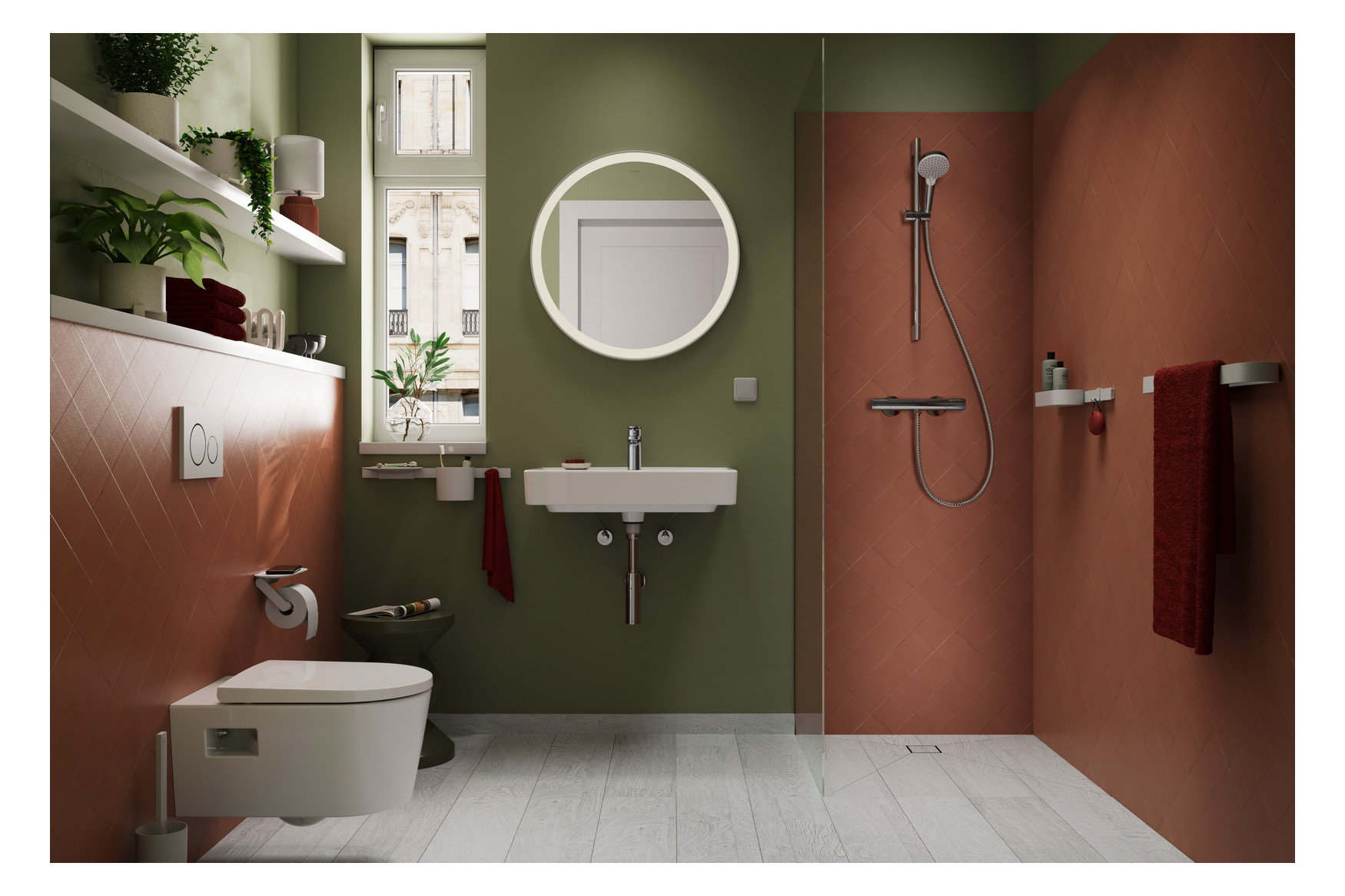 hansgrohe Waschtisch-Einhebelmischer 100 Vernis Blend CoolStart mit Zugstangen-Ablaufgarnitur, chrom