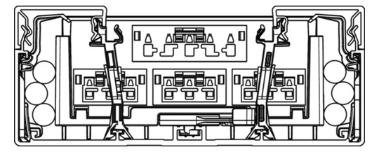 Geräteeinbaukanal Kst 170x68mm ver-ws RAL9016 GEB-K unbeh 10050qmm 2000mm