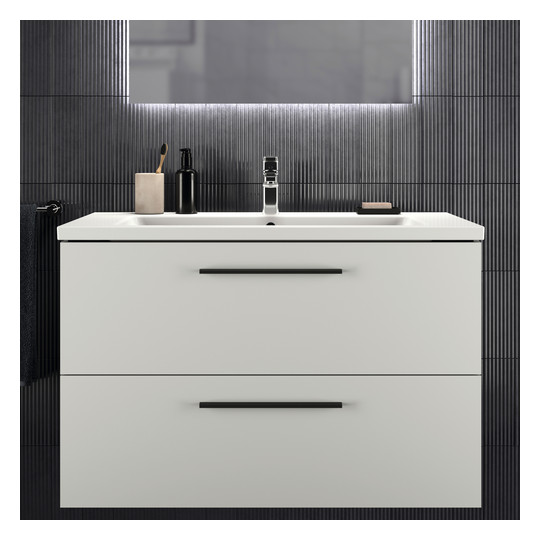 Ideal-Standard Möbel-Waschtisch i.life B 101x51,5x18cm, mit Hahnloch/Überlauf, weiß