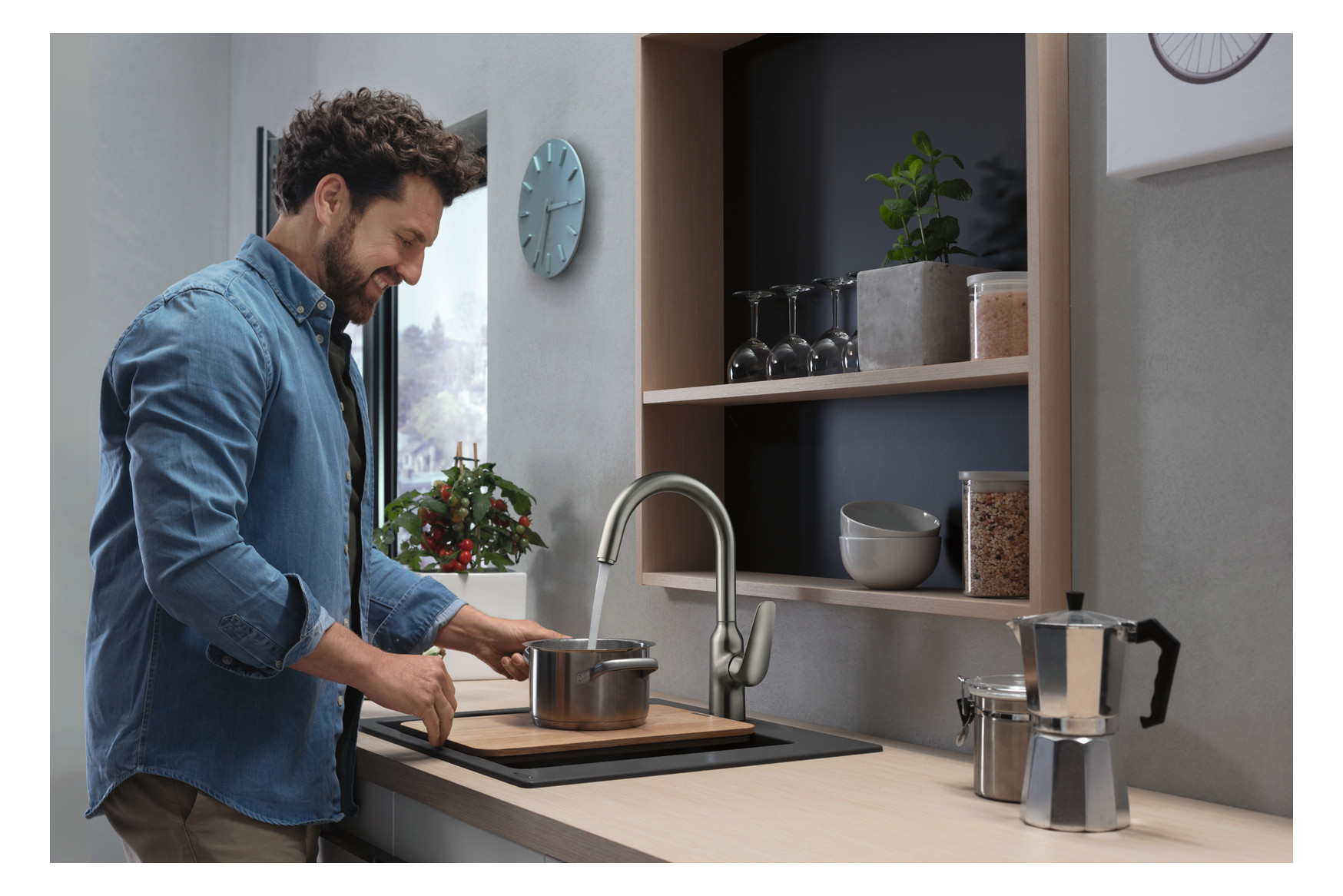 hansgrohe Schneidebrett F16, Eiche