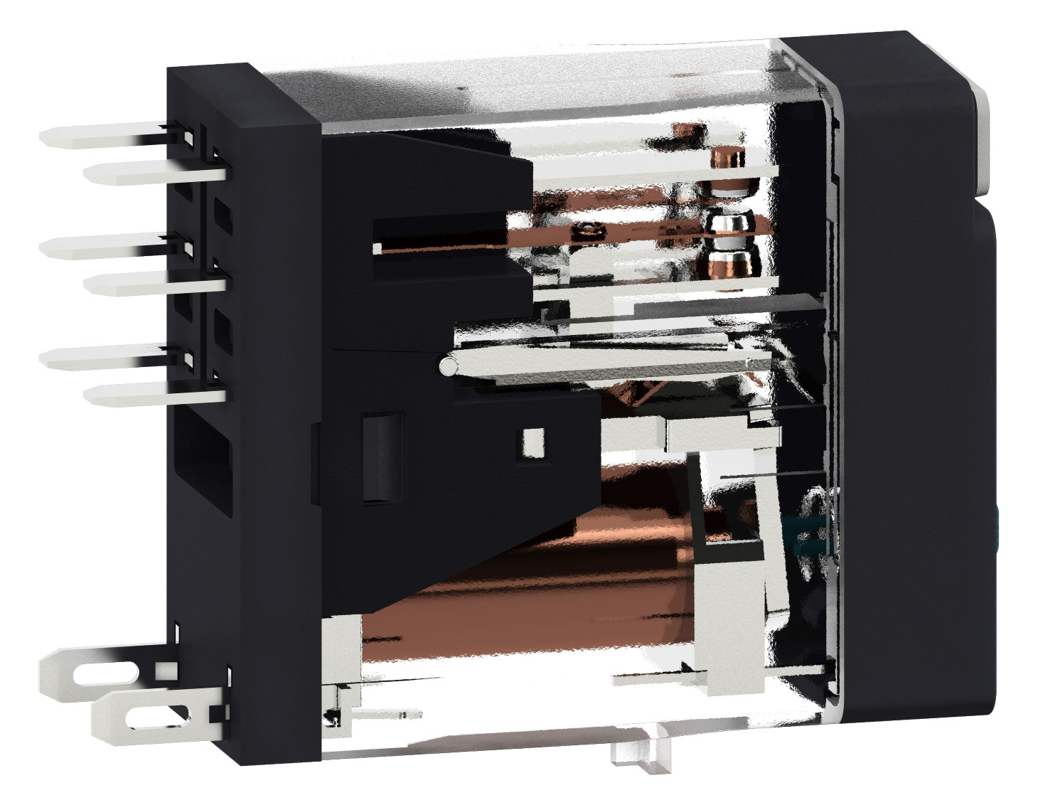 Schaltrelais 2W IP20 13x30x34,5mm Schraub