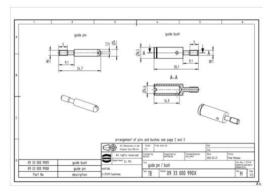 HART Codierung m.Führungsbu. 09330009909 