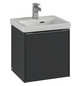 V&B Waschtisch-Unterschrank Subway 3.0 42,3x42,9x37,8cm, Schanier links/Griff Volcano black, kansas oak