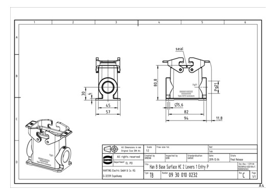 HART Tüllengehäuse           09300100232 