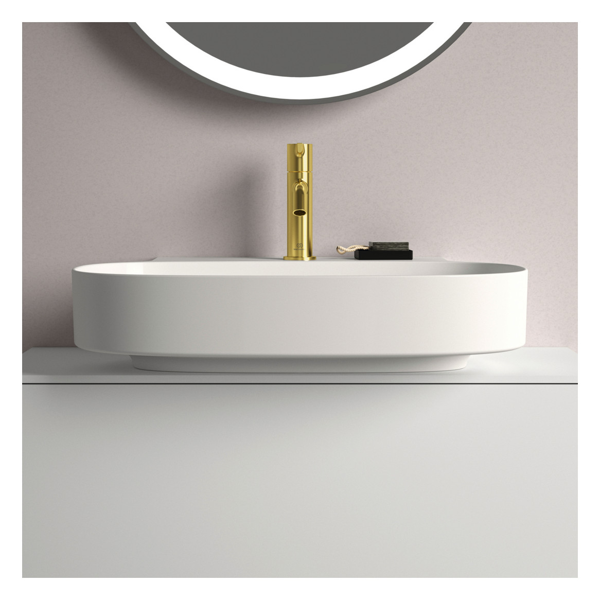 Ideal-Standard Waschtisch Linda-X 60x50x13,5cm, 1 Hahnloch, ohne Überlauf, geschliffen, weiß IdealPlus