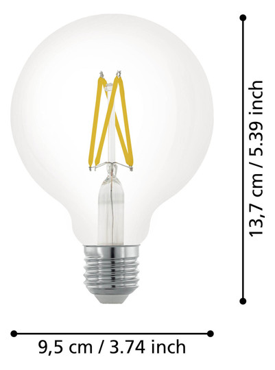 EGLO Leuchtmittel E27-LED G95     110024 
