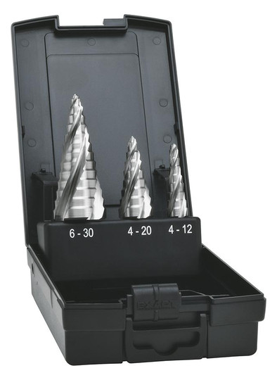 EXACT-Stufenbohrer-Satz ADVANCED LINE, HSS, 4-fach...