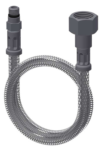 82-024-03-008-Anschlussschlauch 3/8xM18x1, Länge 350mm