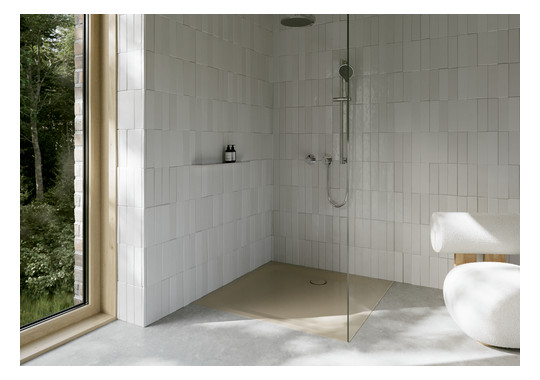 Duschwanne BetteUltra 8743 110x110x3,5cm, Glasur, sand