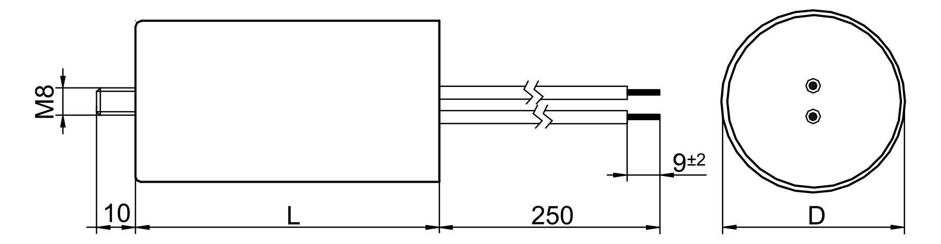 Kondensator 4uF 250V Parallel.f.LL Ø28x54mm