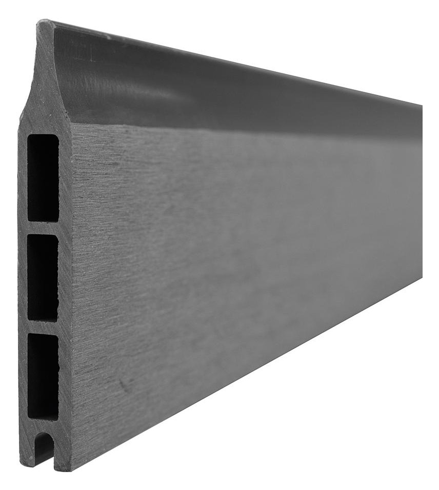 Bild WOLLBACH-Serie WPC-Lamelle grau 1750 x 1 40 x 20 mm, glatt, gebürstet - n.a.-0