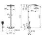 HANSA Brause-Thermostat HANSAEMOTION AP, 3-strahlig, Sicherheitsglas, chrom/weiss