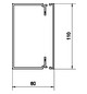 Leitungsführungskanal Kst 60x110x2000mm ver-ws LF-K unbeh hfr 5460qmm RAL9016