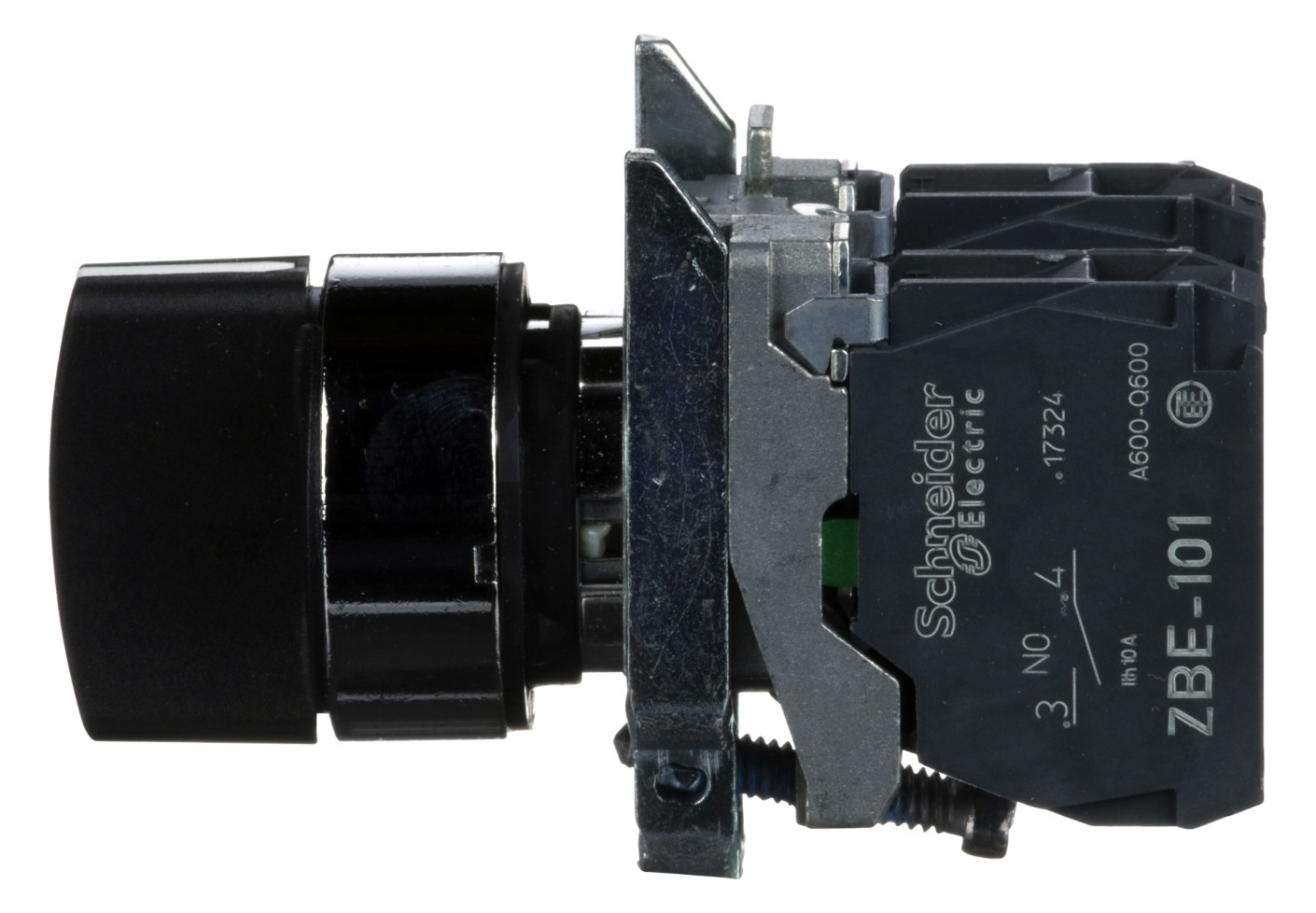 Wahlschalter 3stuf rast kurz.Drehgriff Ø22,5mm Schaltfunktion verrastend IP66