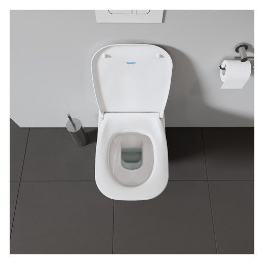 Duravit WC-Sitz D-Code mit Absenkautomatik, Scharniere Kunststoff, weiß