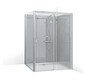 Roth Komplettdusche Vinata Spirit Eck 1560 x 877 x 2160 mm, ESG Rückwände anthrazit, ESG Schiebetür klar