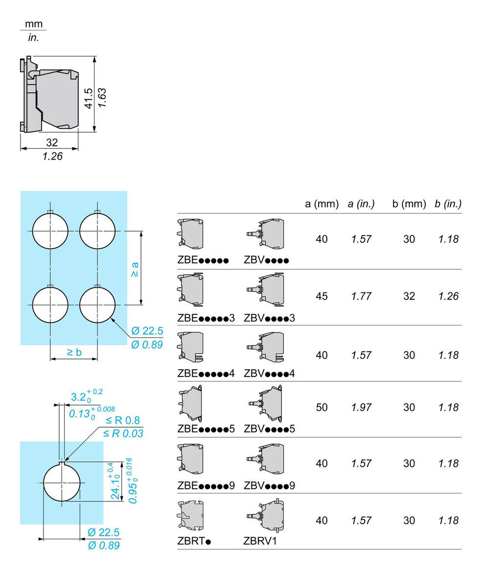 Hilfsschalterblock 1S 1Ö 3A/AC Schraub