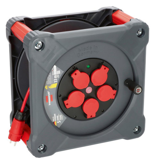 BRENNENSTUHL Professional-Kunststoff-Kabeltrommel KA3110...