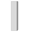 SA Hochschrank links 3way (BR108) 1700x350x345 Eiche-Natural-Touch