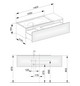 KEUCO Waschtischunterschrank Edition 11 140x35x53,5cm, 1 Frontauszug, links, Furnier Eiche Tabak