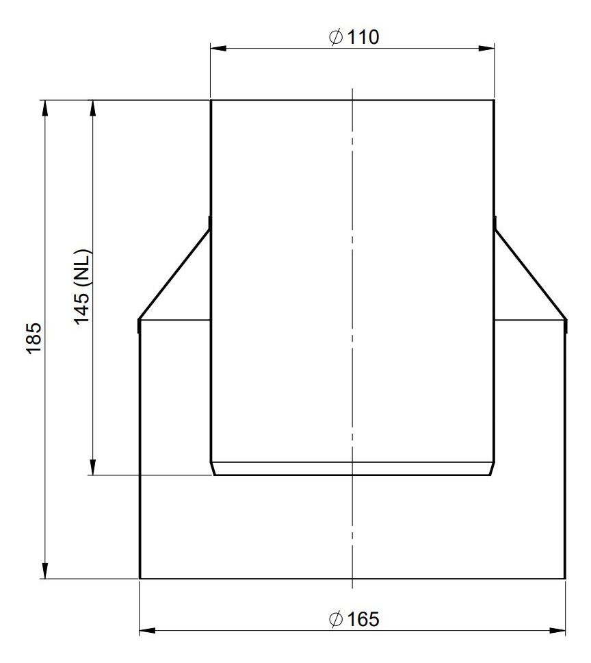 MHG Mündungsabschluss DN 110/160, PP/Edelstahl weiß