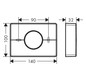 hansgrohe Hygienebeutelspender AddStoris 140x100mm, Wandmontage, chrom